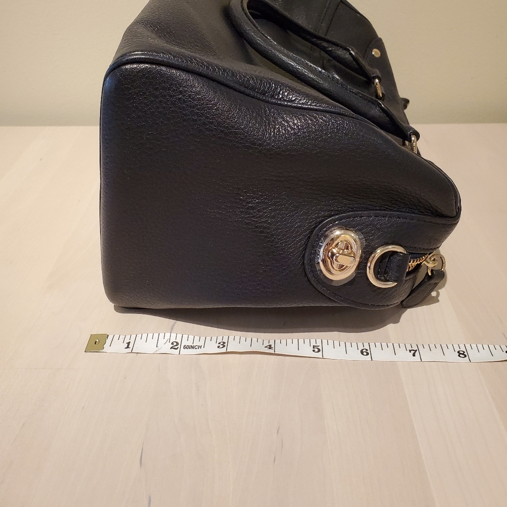 NWOT Authentic Coach Black leather Satchel Bag - Picture 7 of 16